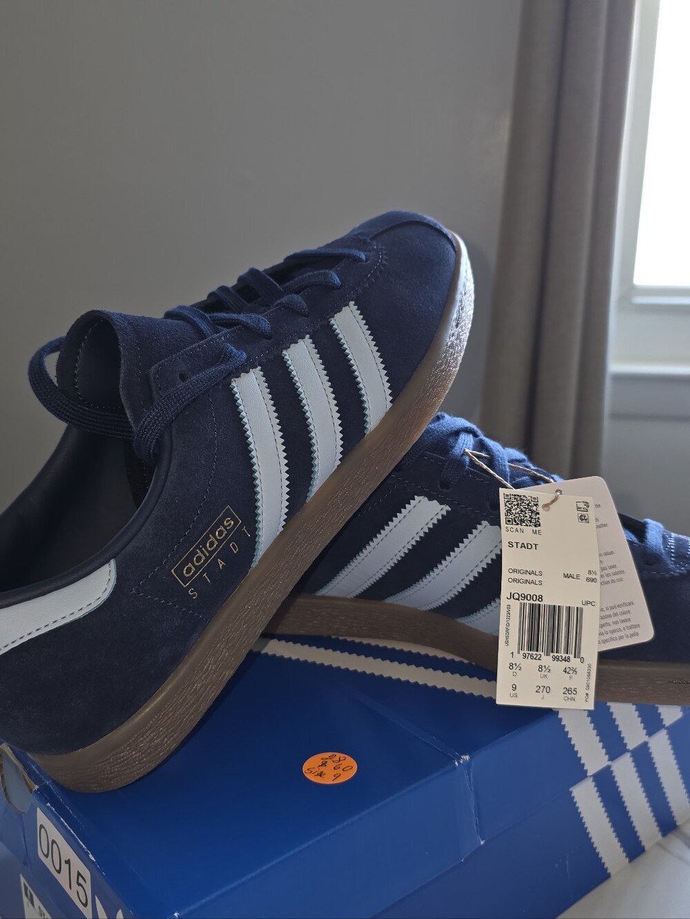 adidas Navy and White Stadil Men’s Sneakers